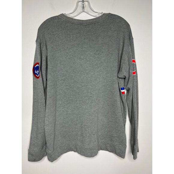 Victoria's Secret Pink Chicago Cubs Gray Sweatshirt Pullover Crewneck Sz Small - Picture 8 of 9